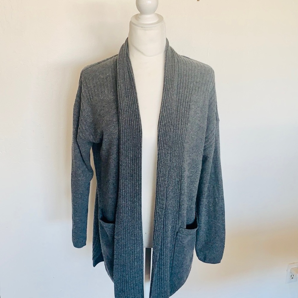 SPLENDID COLLECTION GREY OVERSIZED CARDIGAN
